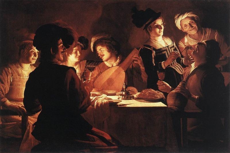 Dinner Party  (Gerrit Van Honthorst)