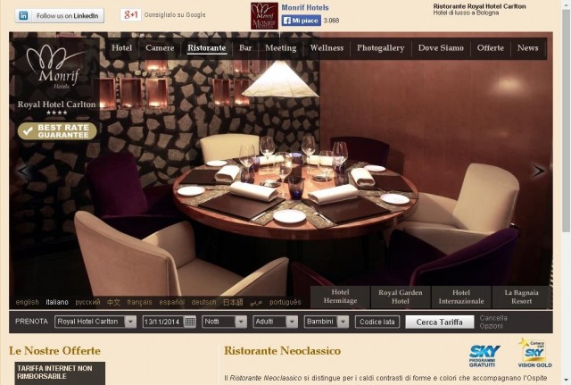 Ristorante Neoclassico - Royal Hotel Carlton