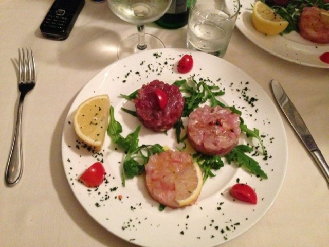 Ristorante Il Tramonto, tartare di tonno