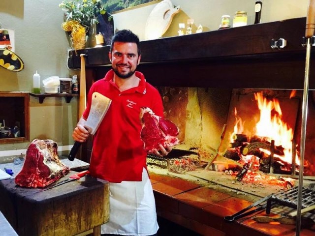 Trattoria del Forno, Italo alle prese con la griglia