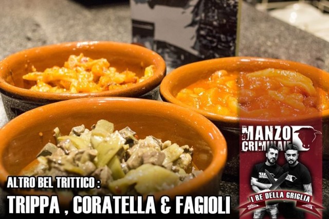 Trippa, coratella e fagioli