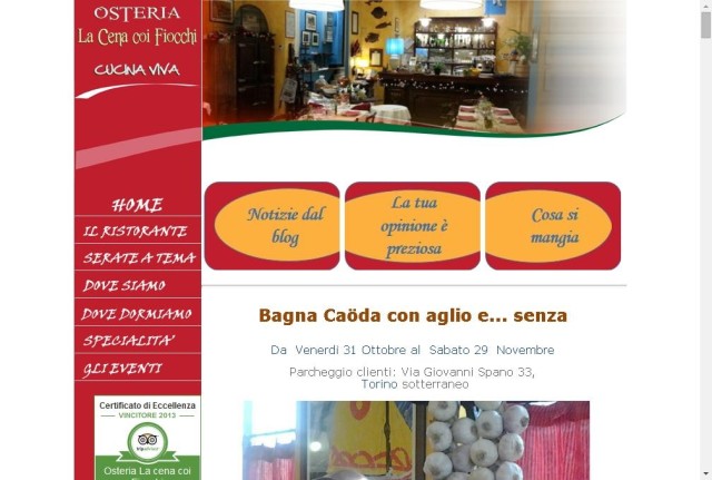Osteria La Cena Coi Fiocchi - Cucina Viva